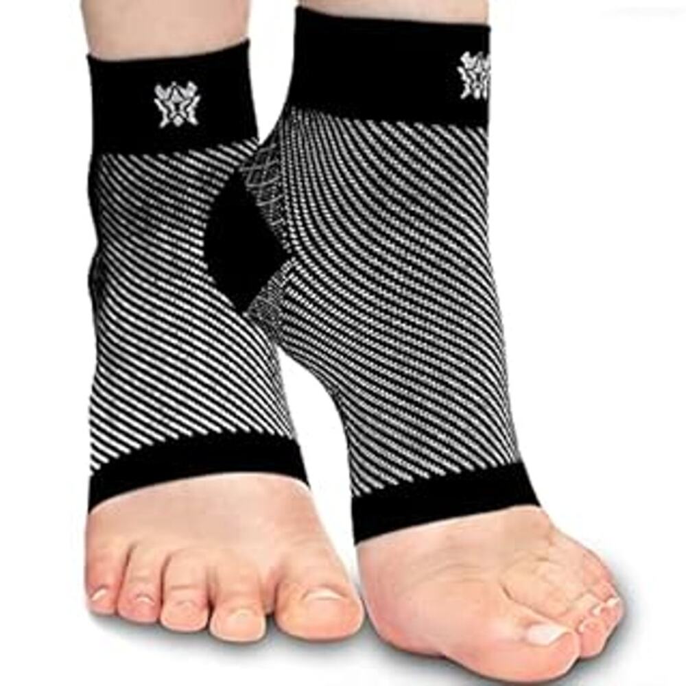 NWT Bitly Compression Socks for Plantar Fasciitis & Achilles Relief , Black, L